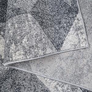 Elegantní vzorovaný koberec do obýváku šedé barvy Šířka: 80 cm | Délka: 150 cm