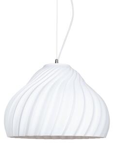Lustr na lanku SILVO 1xE27/60W/230V pr. 38 cm bílá