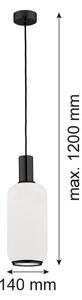 Argon 8563 - Lustr na lanku SAGUNTO PLUS 1xE27/15W/230V pr. 14 cm černá