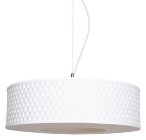 Lustr na lanku GARDA 1xE27/60W/230V pr. 40 cm bílá