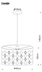 Globo 15448H - Lustr na lanku ABBEY 1xE27/60W/230V
