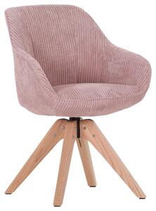 ŽIDLE S PODRUČKAMI, manšestr, růžová Ambia Home - Jídelní židle, Online Only