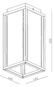 Lucide 27105/01/30- Venkovní nástěnné svítidlo LAURENS 1xE27/15W/230V IP54 černá