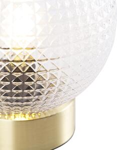 Art deco stolní lampa mosaz - Sphere