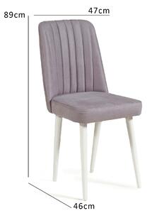 Jídelní židle Nidupo 4 (bílá + soho). 1093076