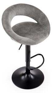 Barová židle 100x48 cm šedá/antracit