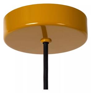 Lucide 74417/01/44 - Lustr na lanku MACARONS 1xE27/40W/230V pr. 24,5 cm žlutá