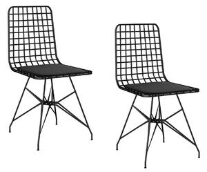 Set 2ks. jídelních židlí Pukobo 1 (černá). 1093089