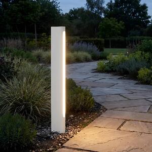 Lucande LED osvětlení cesty Celiora, výška 80 cm, šedé, IP65, Hliník / šedá / zinek, Hliník, Moderní