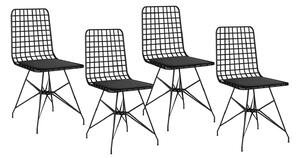 Set 4ks. jídelních židlí Pukobo 2 (černá). 1093091
