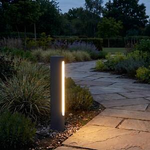 Lucande LED osvětlení cesty Celiora, výška 45 cm, antracitová barva, IP65, Černá, Hliník, Moderní