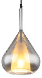 Globo 15542 - Lustr na lanku GEEKY 1xE27/60W/230V pr. 20 cm černá