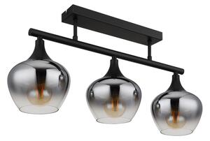 Globo 15548-3D1 - Přisazený lustr MAXY 3xE27/40W/230V černá