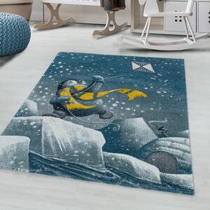 Dětský kusový koberec Funny 2110 blue 80x150 cm