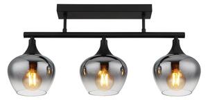 Globo 15548-3D1 - Přisazený lustr MAXY 3xE27/40W/230V černá