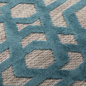 Kusový koberec Piatto Oro Blue kruh 160x160 cm