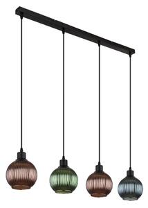 Globo 15638-4 - Lustr na lanku ZUMBA 4xE27/25W/230V měď/zelená/modrá