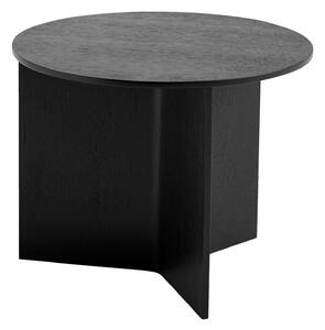 HAY Stolek Slit Table Wood, Round Black