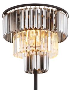Globo 15695S - Stojací lampa NAXIS 3xE27/40W/230V pr. 40 cm černá
