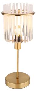 Globo 15698TM - Stolní lampa GORLEY 1xE14/40W/230V pr. 15 cm zlatá