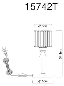 Globo 15742T - Stolní lampa JORDANA 1xE27/60W/230V pr. 15 cm černá