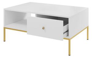 Konferenční stolek Tonkor Gold TL104, Barva: bílá Mirjan24 5903211275760
