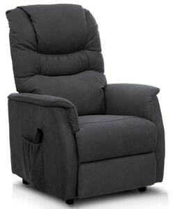 Polohovací křeslo šedé, elektrické TV-1171 GREY2
