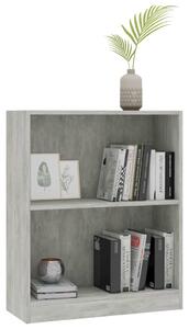 Knihovna Anabel - dřevotříska - 60x24x74,5 cm | betonově šedá