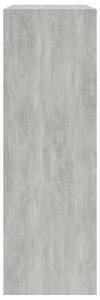 Knihovna Anabel - dřevotříska - 60x24x74,5 cm | betonově šedá