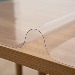 Průhledný ochranný ubrus na stůl z měkčeného PVC (tzv. měkké sklo) tl. 1,2mm, š.70cm (metráž)