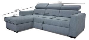 ROHOVÁ SEDAČKA, textil, korály Carryhome - Sedací soupravy, Online Only 3