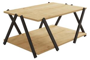 Konferenční stolek Lesake 1 (antracit + dub safírový). 1093151