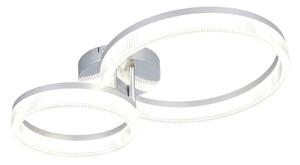 Trio Leuchten R63292106 MOVA - Stropní moderní lustr v lesklém chromu, LED 22W, 3000lm, 4000K, 51 x 33cm (Moderní stropní lustr )