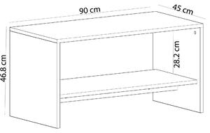 Konferenční stolek Tamona (bílá). 1093158