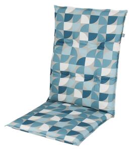 Doppler LIVING 2917 modrá, vysoký polstr na křesla a židle, 48x119x6 cm