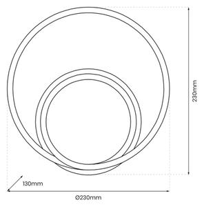 LED Nástěnné svítidlo LUCERO LED/13W/230V zlatá