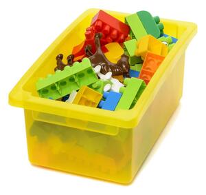 IZIbul Úložný box na hračky - plastový/žlutý