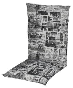 Doppler SPOT 2911 šedá, vysoký polstr na křesla a židle, 48x118x5 cm
