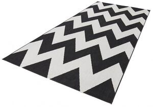 Kusový koberec Meadow 102738 schwarz/creme 80x200 cm