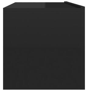 TV stolek Sunset - 100x30x30 cm | černý s vysokým leskem