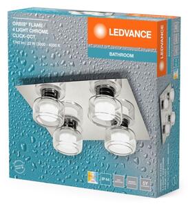 Ledvance -LED Koupelnové stropní svítidlo ORBIS FLAME 4xLED/5,5W/230V IP44 chrom
