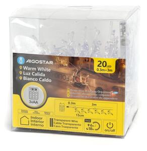 Aigostar - LED řetěz 20xLED/3xAA 3,3m soby