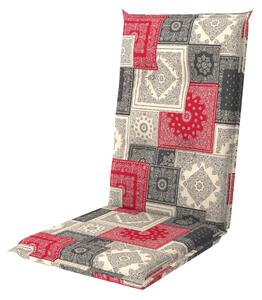 Doppler MOTION XL 8603 antracit/červená, vysoký polstr na křesla a židle, 52x122x8 cm