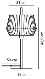 Nordlux - Stolní lampa DICTE 1xE14/40W/230V béžová/černá