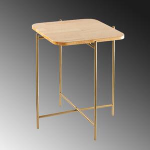 Konferenční stolek Museli 3 (přírodní + zlatá). 1093188