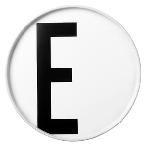 Porcelánový talíř Letter E Design Letters