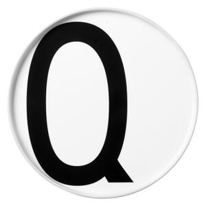 Porcelánový talíř Letter Q Design Letters