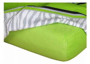 DADKA Froté prostěradlo kiwi Rozměr 90x200x20 jednolůžko