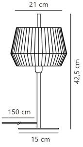 Nordlux - Stolní lampa DICTE 1xE14/40W/230V bílá/černá