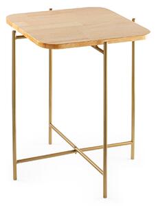 Konferenční stolek Museli 3 (přírodní + zlatá). 1093188